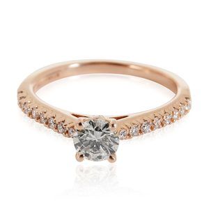 Ritani Diamond Engagement Ring in 18k Rose Gold L IF 0.74 CTW